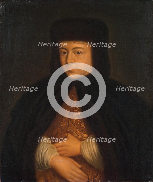 Portrait of the Tsarina Natalia Naryshkina (1651-1694), wife of tsar Alexis I of Russia, First third Artist: Anonymous  