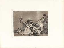 Los Desastres de la Guerra (The Disasters of War), Plate 5: Y son fieràs (And are like..., 1810s. Creator: Goya, Francisco, de (1746-1828).