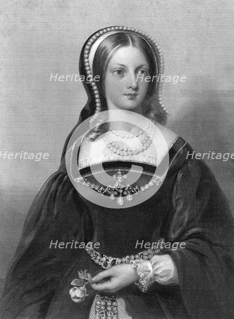 Lady Jane Grey, Queen of England. Artist: W Holl