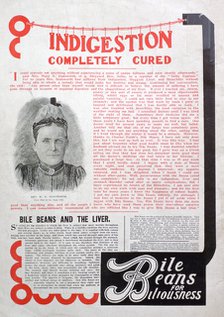 Bile Beans advert, 1903. Artist: Unknown