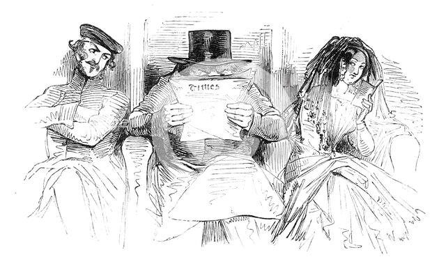 First class passengers, 1844. Creator: Unknown.