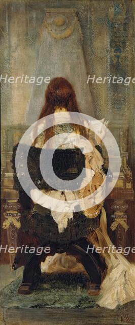 Lady on the spinet, 1871. Creator: Hans Makart.