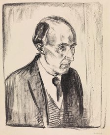 Portrait of the Composer Frederick Delius (1862-1934) , 1920. Creator: Munch, Edvard (1863-1944).