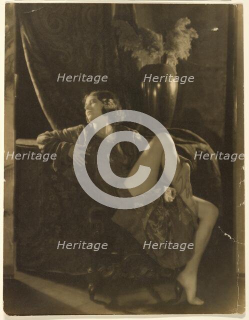 Portrait of a Reclining Woman in a Suggestive Pose, about 1922. Creator: Francis Joseph Bruguiere.