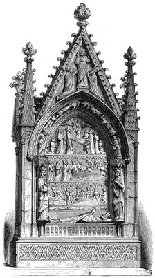 Tomb of Dagobert I (603-689), Merovingian king, Basilisque Saint-Denis, 1849. Artist: Unknown