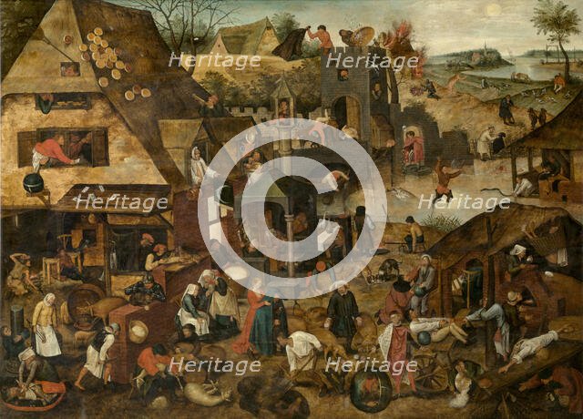 Proverbs, c1580-1630. Creator: Pieter Brueghel the Younger.