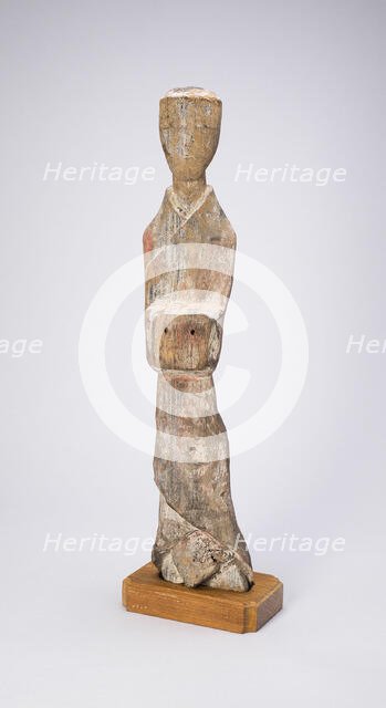 Standing Attendant (Tomb Figurine), Eastern Zhou dynasty, Warring States period, 4th/3rd cent. B.C. Creator: Unknown.