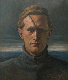 Self-Portrait, 1892. Creator: Edmund Gwerk.
