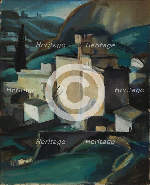 Townscape from Italy, 1920-1929. Creator: Henry Ericsson.