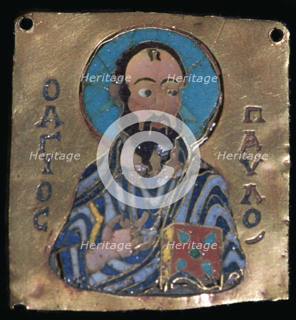 Miniature depiction of St Paul, 10th century. Artist: Unknown