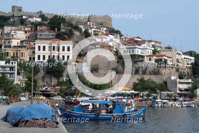 Kavala Harbour, Greece, 2003. Creator: Ethel Davies.