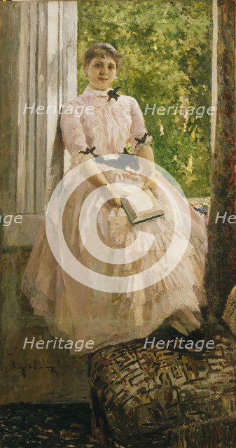 Portrait of the opera singer Tatyana Lyubatovich, End of 1880s.