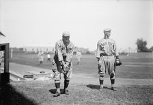 Clyde Engle, Left; Neal Ball, Right; Boston Al (Baseball), 1913. Creator: Harris & Ewing.