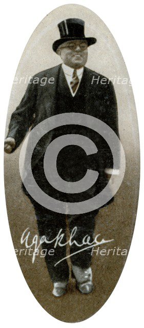 Aga Khan III (1877-1957), 1935. Artist: Unknown