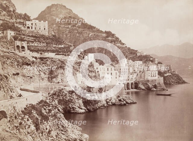 Cape Atrani Panorama, near Amalfi, c1880. Creator: Giacomo Brogi.