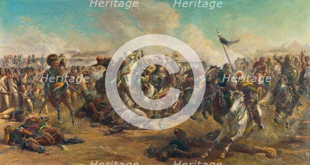 The Battle of the Pyramids. Creator: Philippoteaux, Paul Dominique (1846-1923).