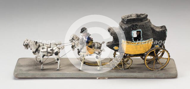 Saumur Coach, France, c. 1850. Creator: Verres de Nevers.