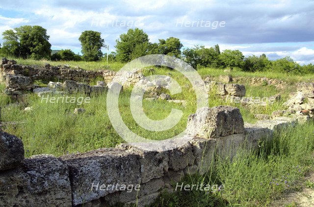 Buildings at Edessa, Greece. Artist: Samuel Magal