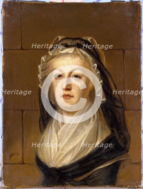 Portrait of Marie-Antoinette at the temple, c1815. Creator: Alexander Kucharsky.