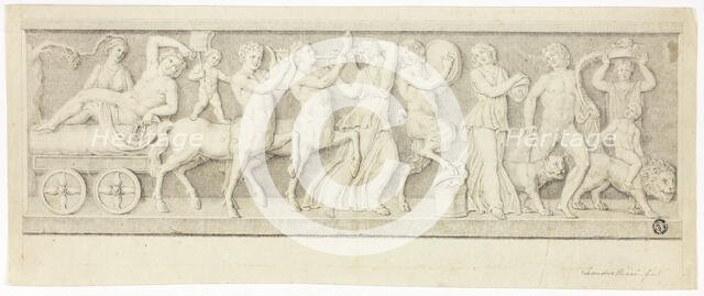 Bas Relief with Triumph of Bacchus and Ariadne, n.d. Creator: Leandro Ricci.