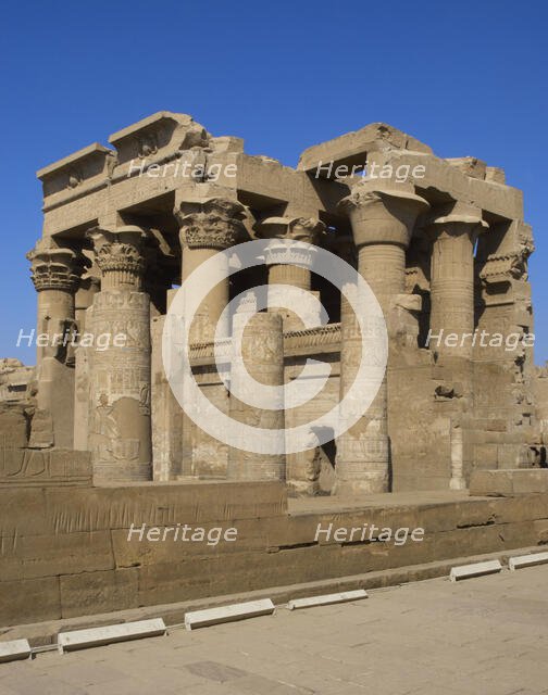 Temple of Kom Ombo, Egypt, Ptolemaic Dynasty, 2nd century BC, (2019).   Creator: LTL.