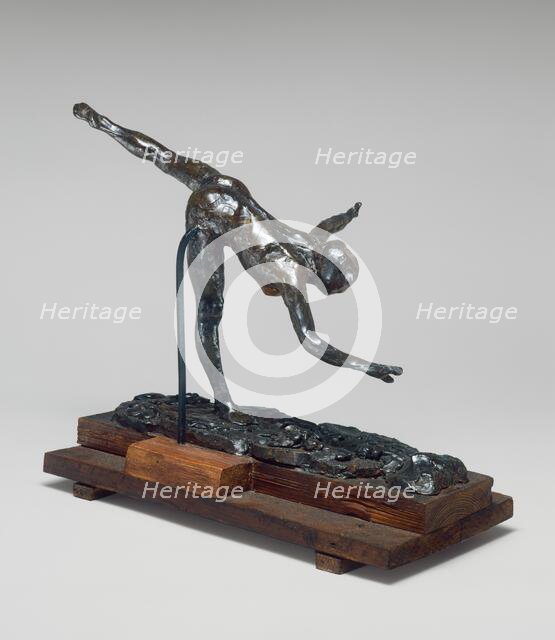 Arabesque over the Right Leg, Right Hand near the Ground, Left Arm Outstretched, c. 1885/1890. Creator: Edgar Degas.