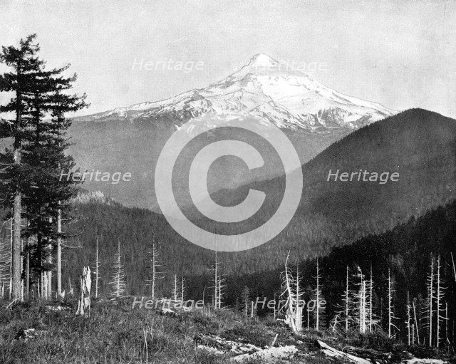 Mount Hood, Oregon, USA, 1893.Artist: John L Stoddard