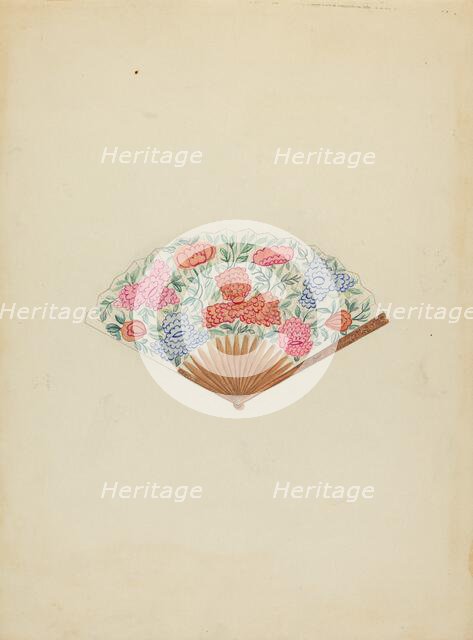 Fan, c. 1940. Creator: Vincent Burzy.