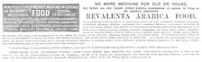 Revalenta Arabica Food, 1883. Creator: Unknown.