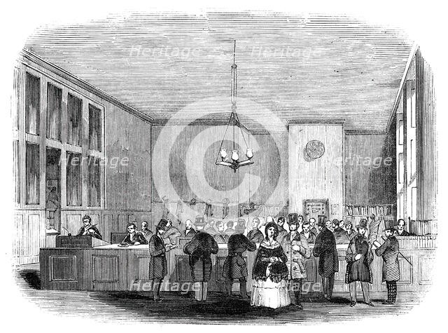 Interior of Roger's Bank, Clement's-Lane, 1844. Creator: Unknown.