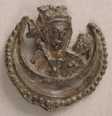 Badge with Madonna and Infant, British, late 15th-early 16th century. Creator: Unknown.