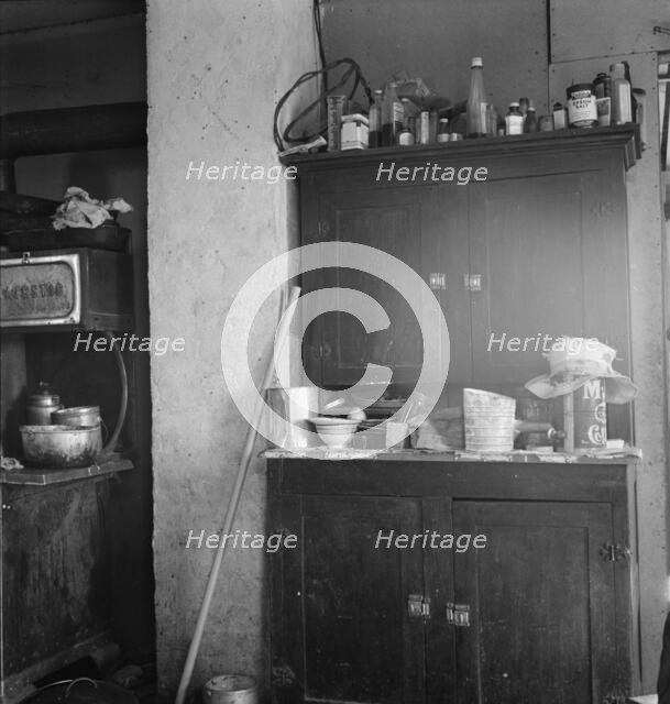 Another corner of the Soper kitchen, Willow Creek area, Malheur County, Oregon, 1939. Creator: Dorothea Lange.