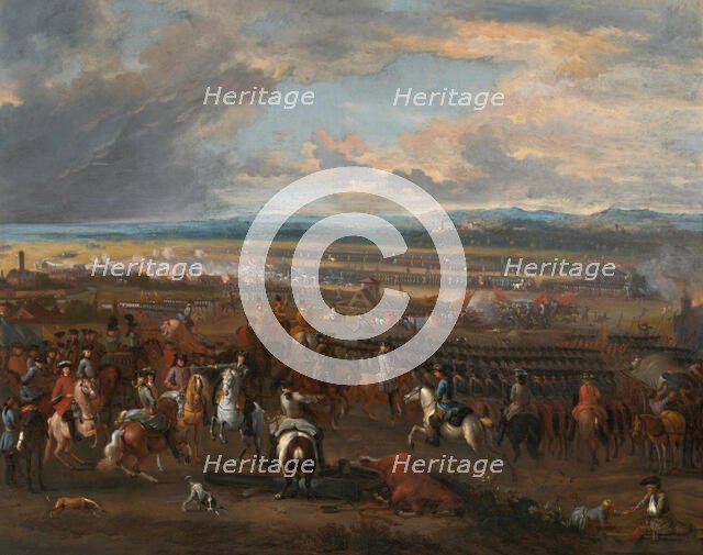 Prince Eugène of Savoy at the Battle of Chiari, 1701. Creator: Huchtenburgh, Jan van (1647-1733).