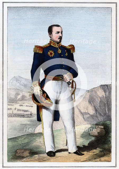 Pierre Francois Joseph Bosquet, French soldier, 1857. Artist: Anon