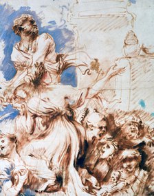 'Pyrrha', c1635-1670. Artist: Giovanni Benedetto Castiglione