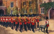 'The Irish Guards leaving St. James' Palace after Changing Guard', 1933. Creator: Unknown.