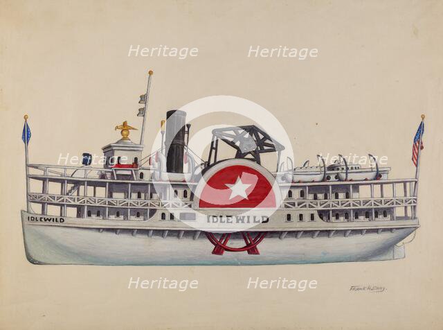 Model Ship "Idlewild", c. 1938. Creator: Frank Gray.