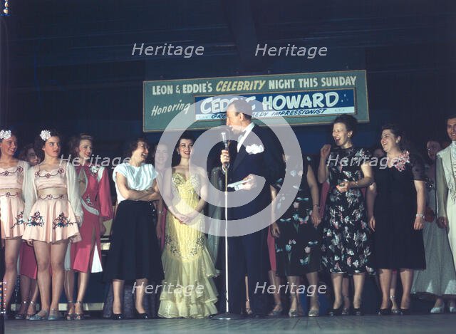 Portrait of Eddie Davis and Sherry Britton, Leon and Eddie's, New York, N.Y., ca. July 1948. Creator: William Paul Gottlieb.