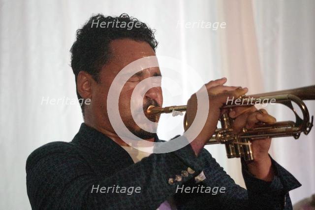 Jay Phelps, Xhosa Cole Quartet, Watermill Jazz Club, Dorking, Surrey, 21 Jan 2020. Creator: Brian O'Connor.