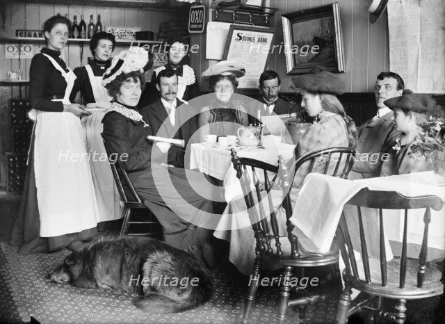 Wood's Restaurant, Berwick-upon-Tweed, Northumberland, 1902. Artist: Unknown.