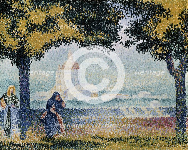 'The Church of Santa Maria degli Angeli near Assisi', 1909.  Creator: Henri-Edmond Cross.