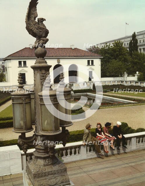 Garden of Pan American Union Building, Washington, D.C., 1943. Creator: John Collier.