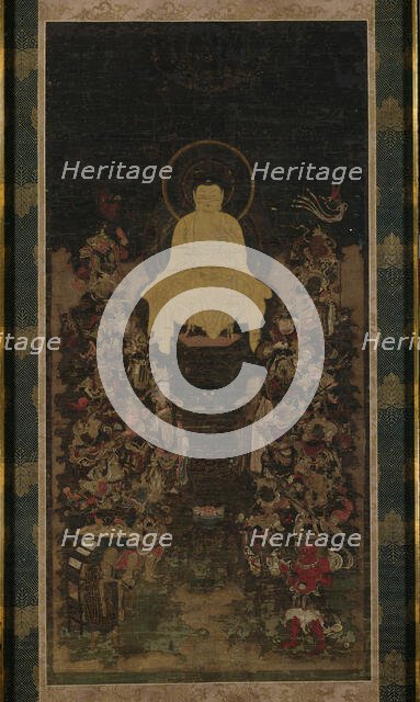 The Buddha Preaching the Perfection of Wisdom (Prajnaparamita) Sutra, 14th century. Creator: Unknown.