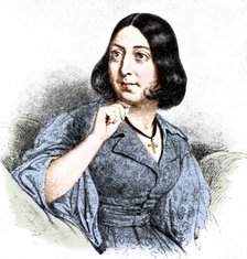 'George Sand', 1923. Artists: Louis Leopold Boilly, WA Mansell & Co.