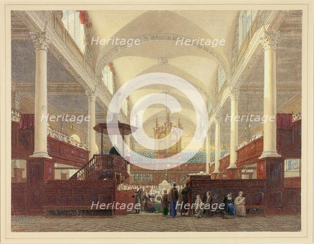 Interior of Christ Church, c. 1816. Creator: Frederick Mackenzie.