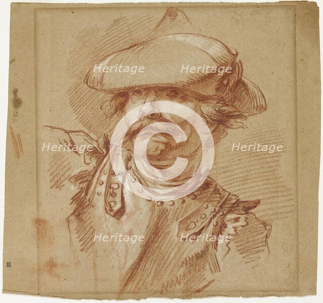 Head of a Soldier, n.d. Creator: Charles Parrocel.