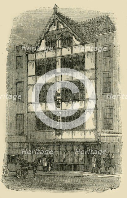 'Street Front of Crosby Hall', c1872. Creator: Unknown.