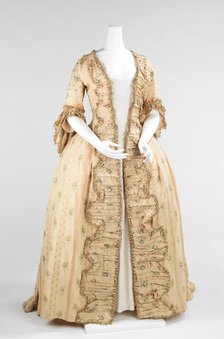 Robe à la Française, French, 1765-70. Creator: Unknown.