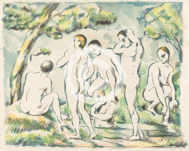 The Bathers (Small Plate), 1897. Creator: Paul Cezanne.