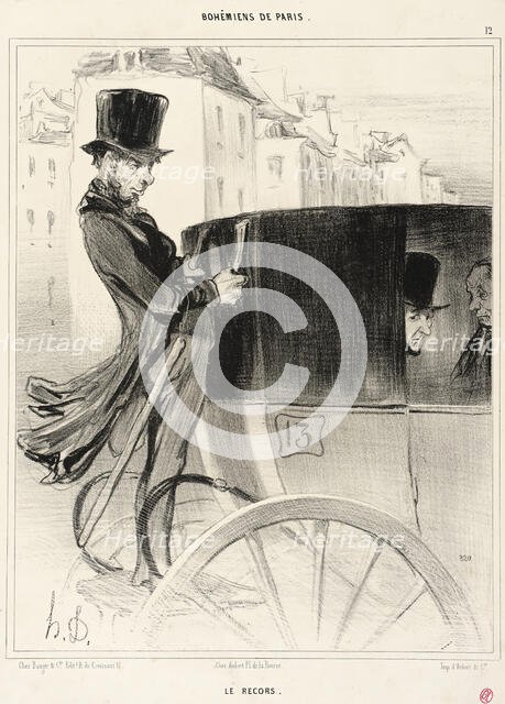Le Recors, 1841. Creator: Honore Daumier.